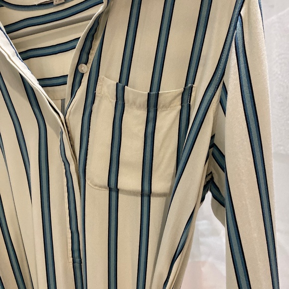 Ann Taylor Loft button up striped dress - Picture 4 of 6